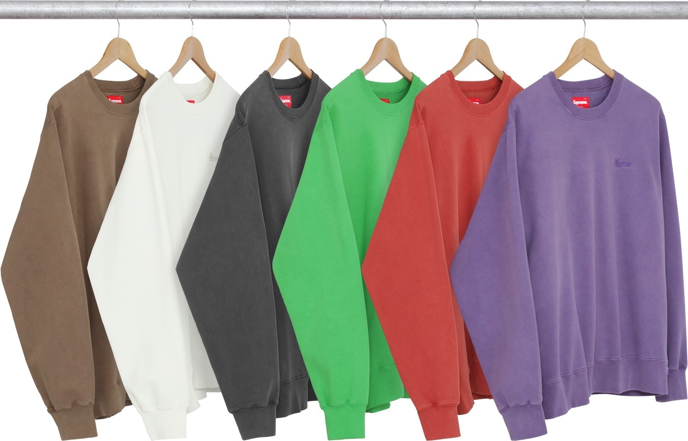 Embroidered Overdyed Crewneck